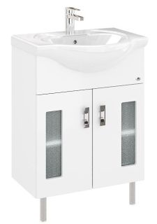 Напольная тумба под раковину Onika Кристалл 106545 65см белый